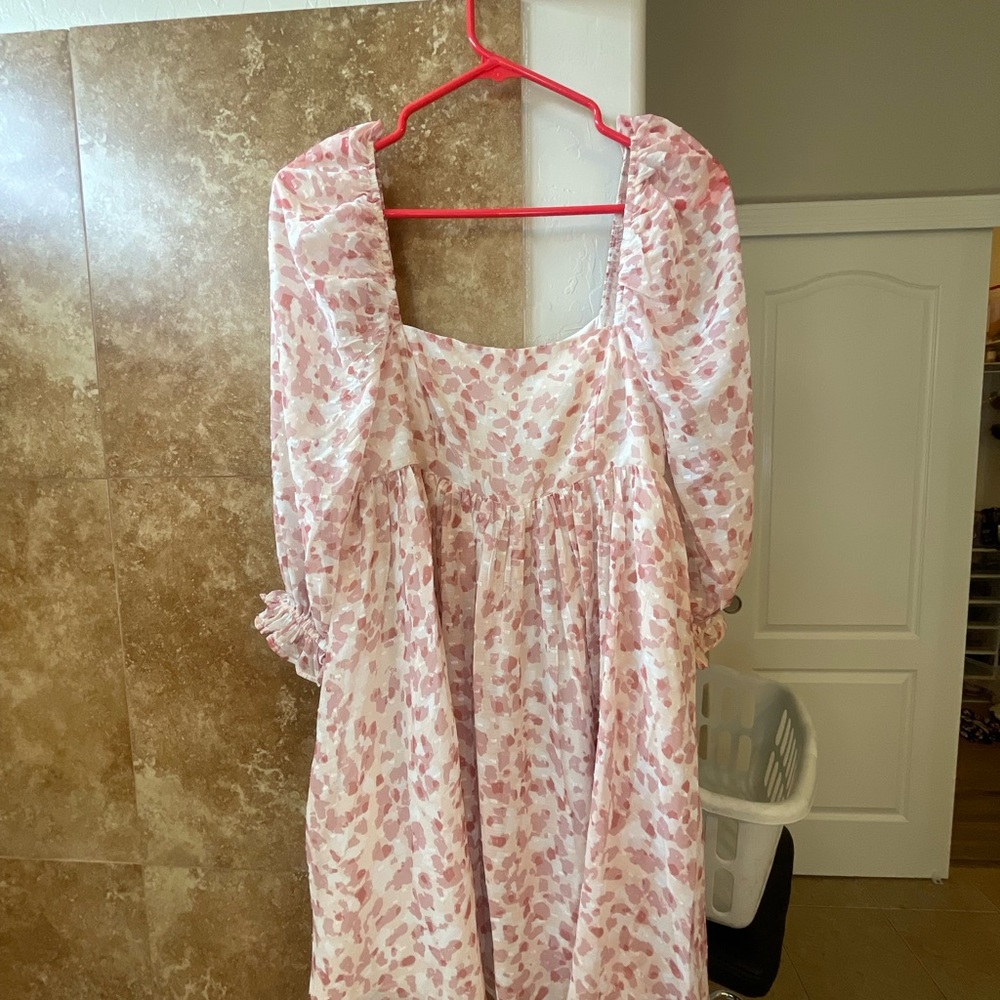 Pink Floral Dress